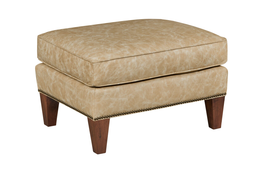 CHAPMAN OTTOMAN - LEATHER 189