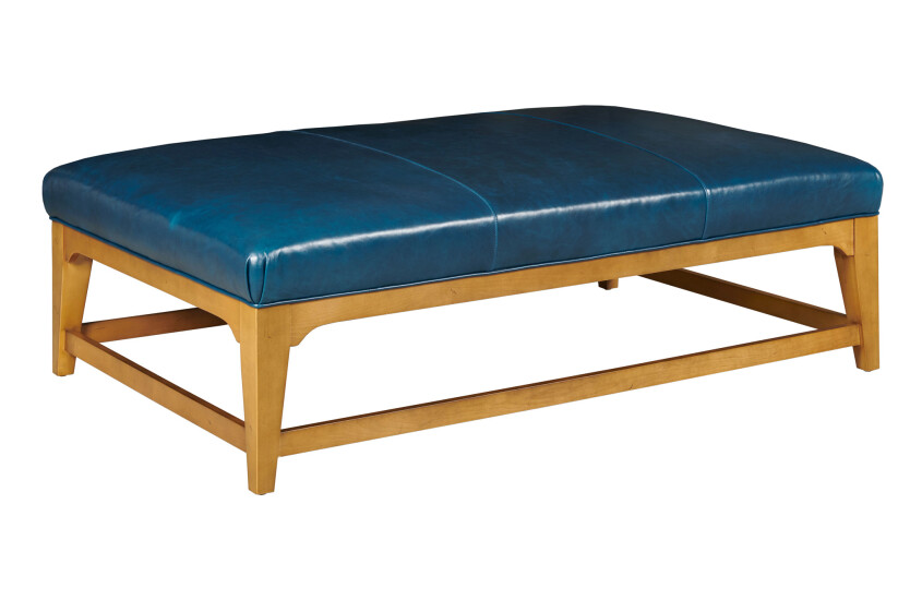 JENNINGS RECT. COCKTAIL OTTOMAN - LEATHER 217