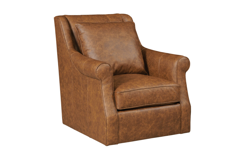 TATE SWIVEL GLIDER - LEATHER 266