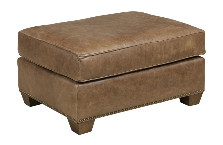 EDISON OTTOMAN - LEATHER 65