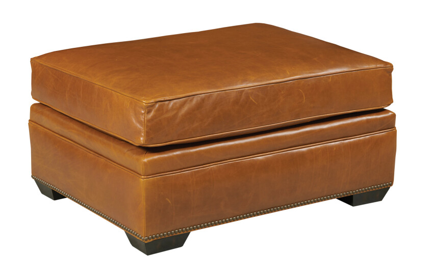 KINGSTON OTTOMAN - LEATHER 84