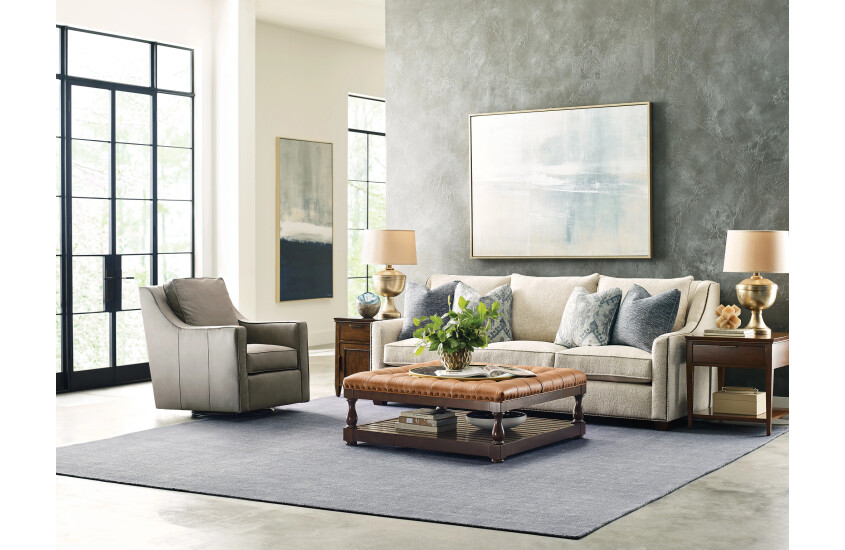 BRADLEY SWIVEL GLIDER - LEATHER Room 2